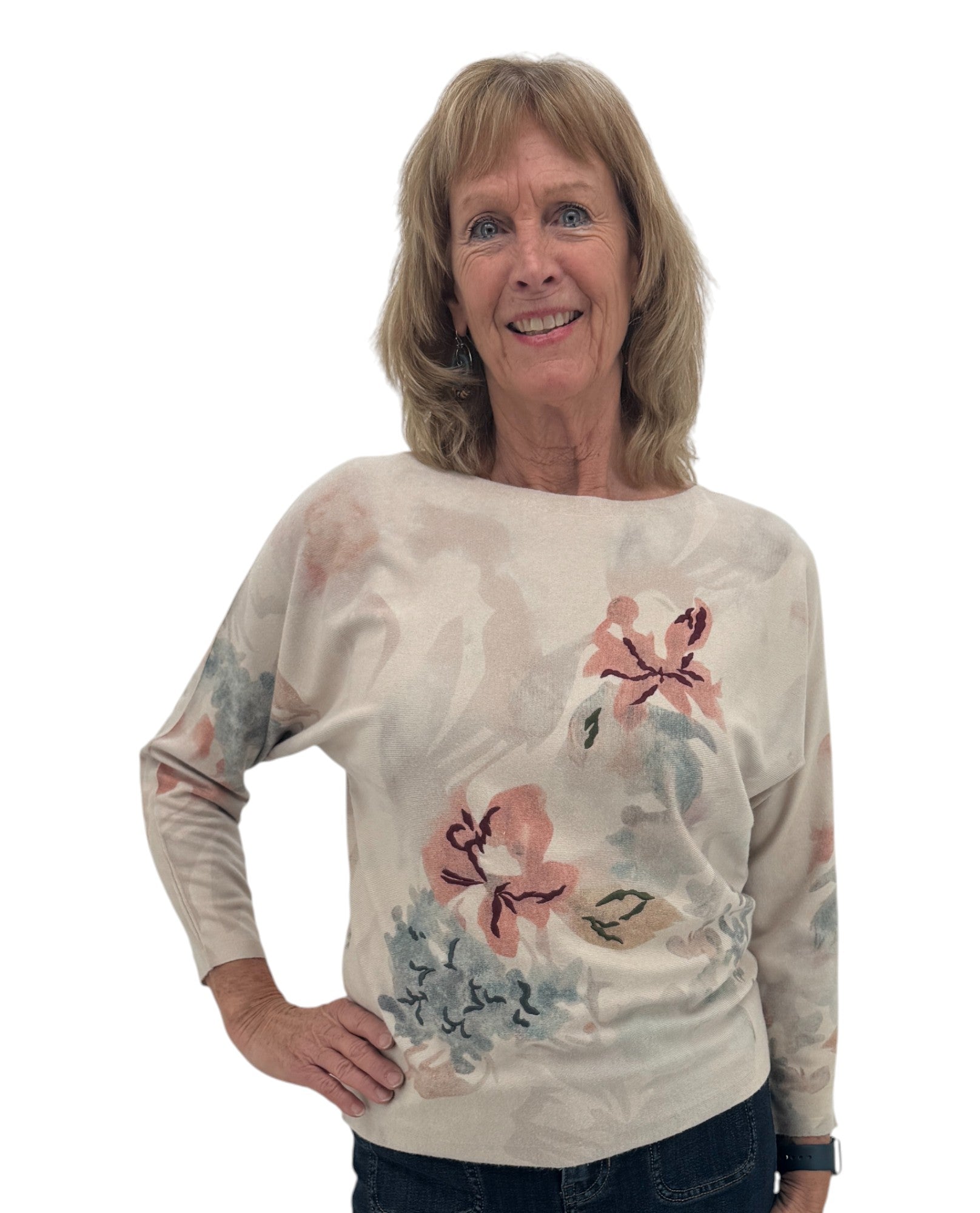 KEREN HART TH-39060 JERSÉITER CON BORDADO FLORAL