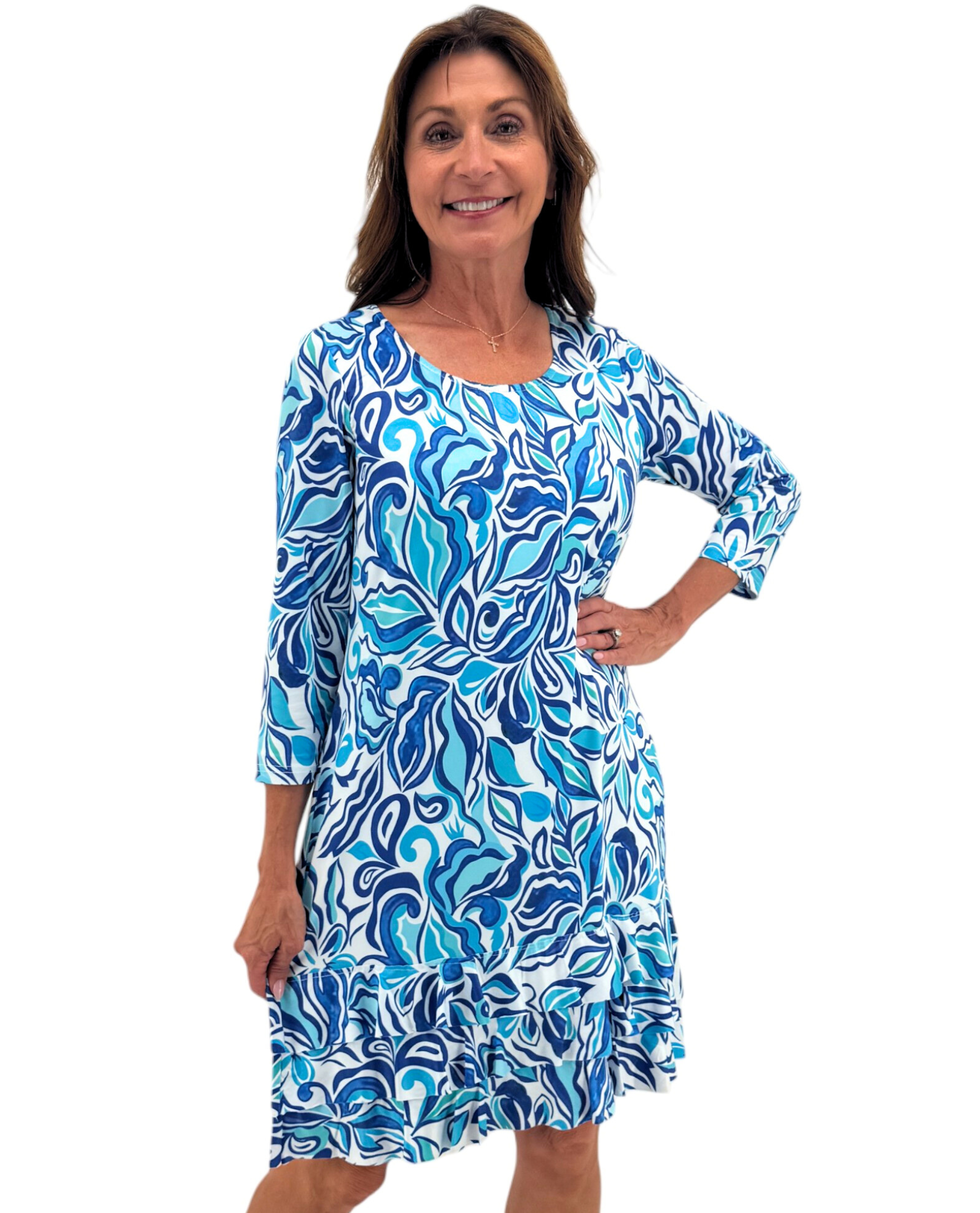 VESTIDO ESTAMPADO TANGO MANGO D9443L-5844