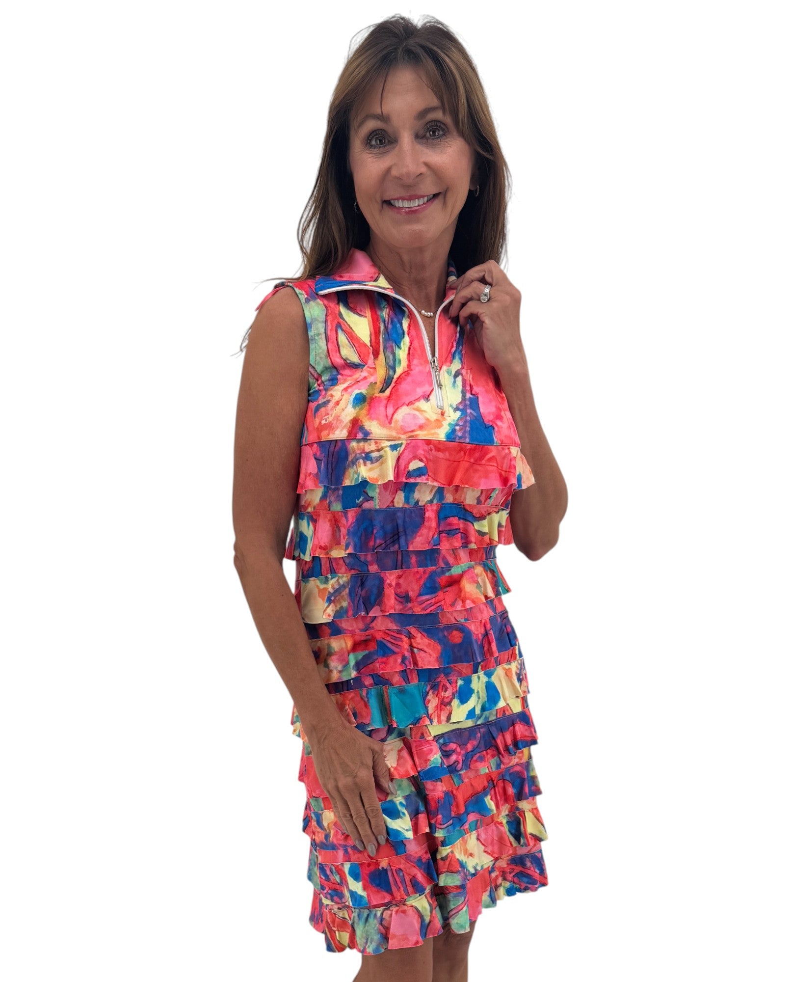 TANGO MANGO DR760Z-5789 VESTIDO CHA CHA CON CREMALLERA